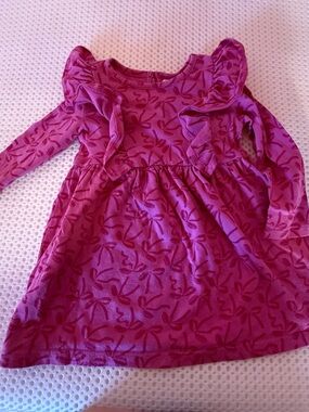 GAP Ruffle-Trim Long Sleeve Dress